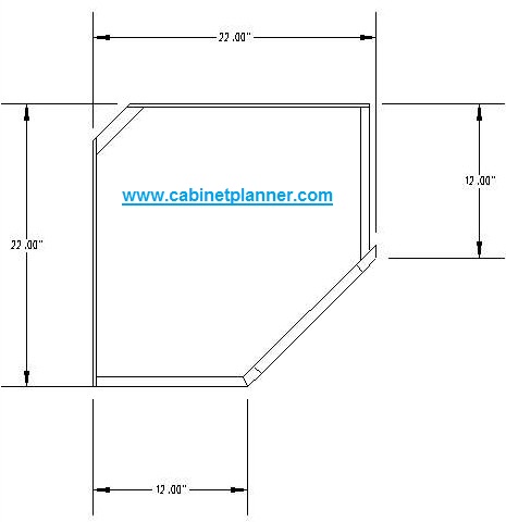 Upper coner cabinet