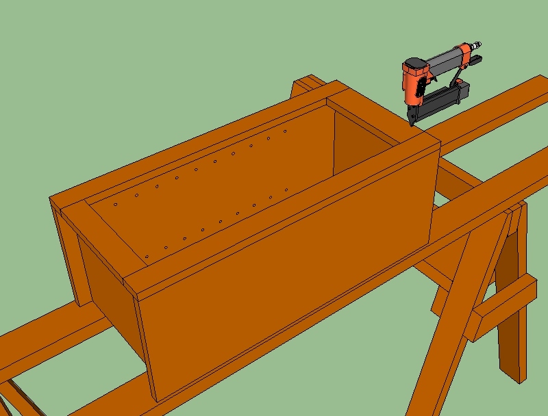 nailing top of face frame