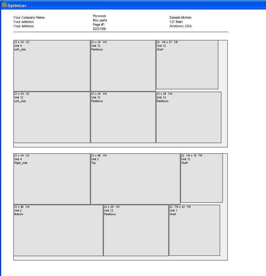 Panel optimizer sample